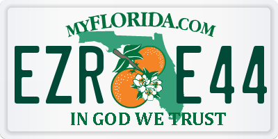 FL license plate EZRE44