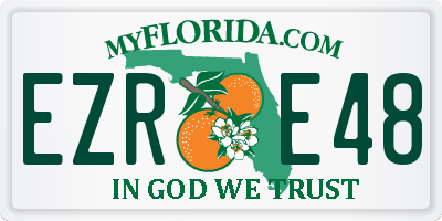 FL license plate EZRE48