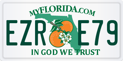 FL license plate EZRE79