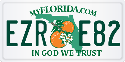 FL license plate EZRE82