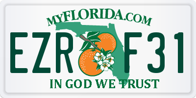 FL license plate EZRF31