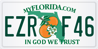 FL license plate EZRF46