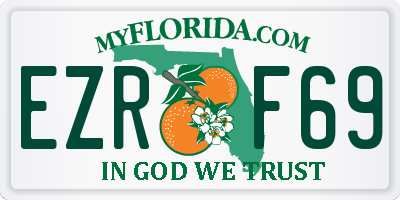 FL license plate EZRF69