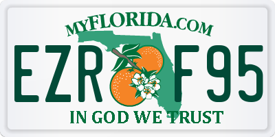 FL license plate EZRF95