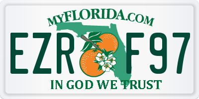 FL license plate EZRF97