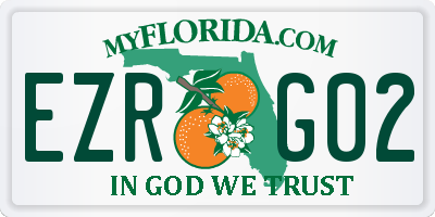 FL license plate EZRG02