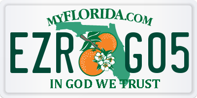 FL license plate EZRG05