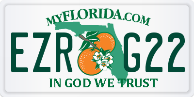 FL license plate EZRG22