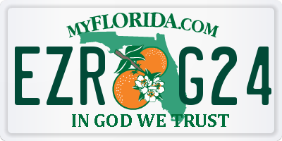 FL license plate EZRG24