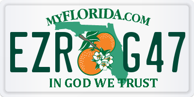 FL license plate EZRG47