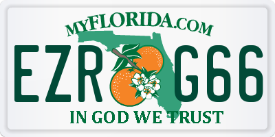 FL license plate EZRG66