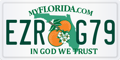 FL license plate EZRG79