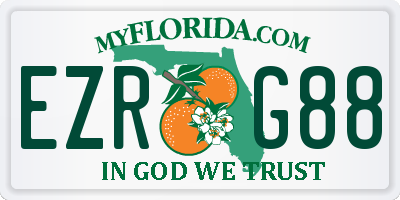 FL license plate EZRG88