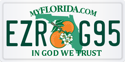 FL license plate EZRG95