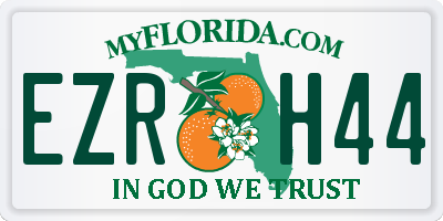 FL license plate EZRH44