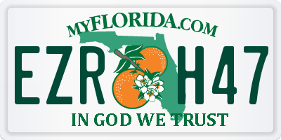 FL license plate EZRH47