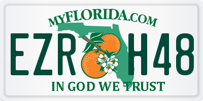 FL license plate EZRH48