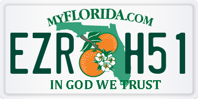 FL license plate EZRH51