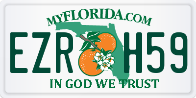 FL license plate EZRH59