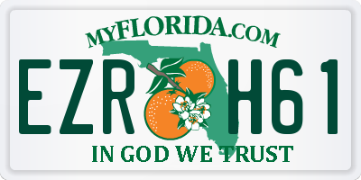 FL license plate EZRH61