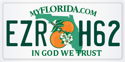 FL license plate EZRH62