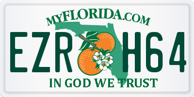 FL license plate EZRH64