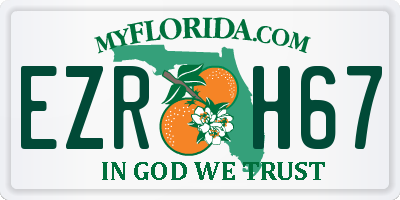 FL license plate EZRH67