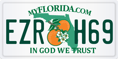 FL license plate EZRH69