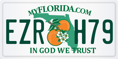 FL license plate EZRH79