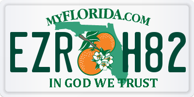 FL license plate EZRH82