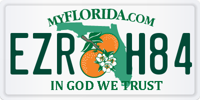 FL license plate EZRH84