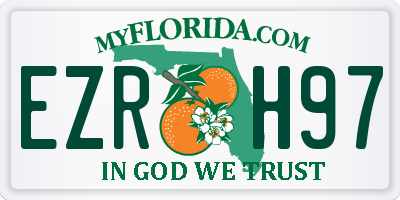 FL license plate EZRH97