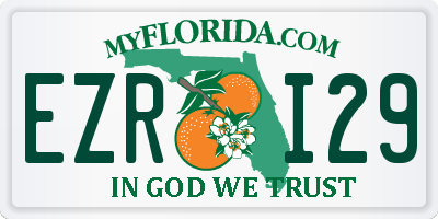 FL license plate EZRI29