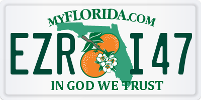 FL license plate EZRI47