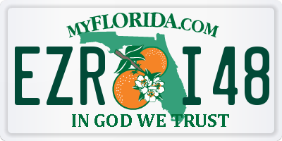 FL license plate EZRI48