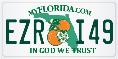 FL license plate EZRI49