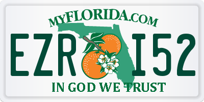 FL license plate EZRI52