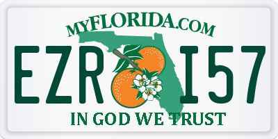 FL license plate EZRI57