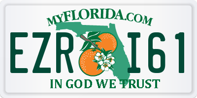 FL license plate EZRI61