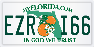 FL license plate EZRI66