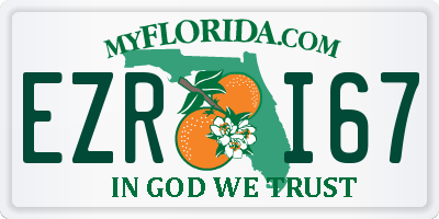 FL license plate EZRI67