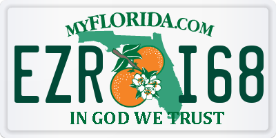 FL license plate EZRI68