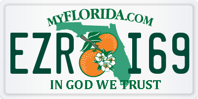 FL license plate EZRI69