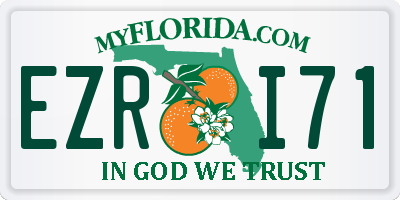 FL license plate EZRI71