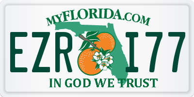 FL license plate EZRI77