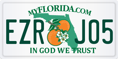 FL license plate EZRJ05