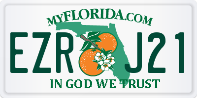 FL license plate EZRJ21