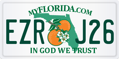 FL license plate EZRJ26