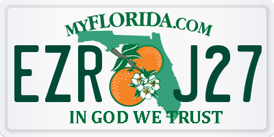 FL license plate EZRJ27