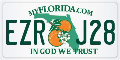 FL license plate EZRJ28